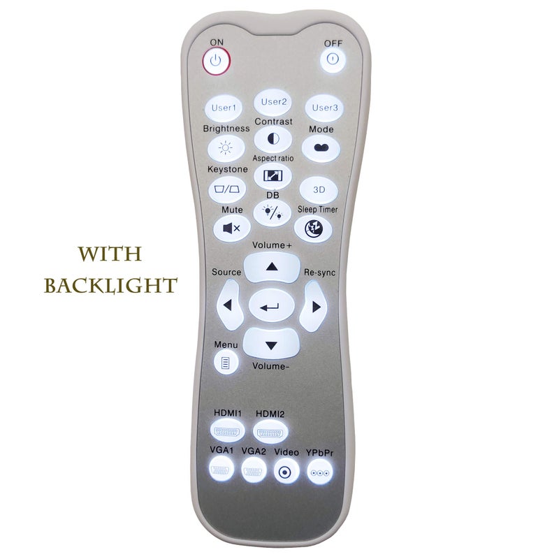 INTECHING BR-3003B Projector Remote Control for Optoma GT1080Darbee, GT1080, HD141X, HD142X, HD143X, HD144X, HD26BR, HD27, HD27HDR, HD28DSE, HD29Darbee, HD39Darbee, UHD40, UHD50, UHD550X, UHD60, UHZ65 - Image 2